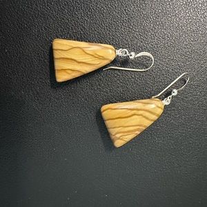 Jay King Picture Jasper Drop Earrings Brand New